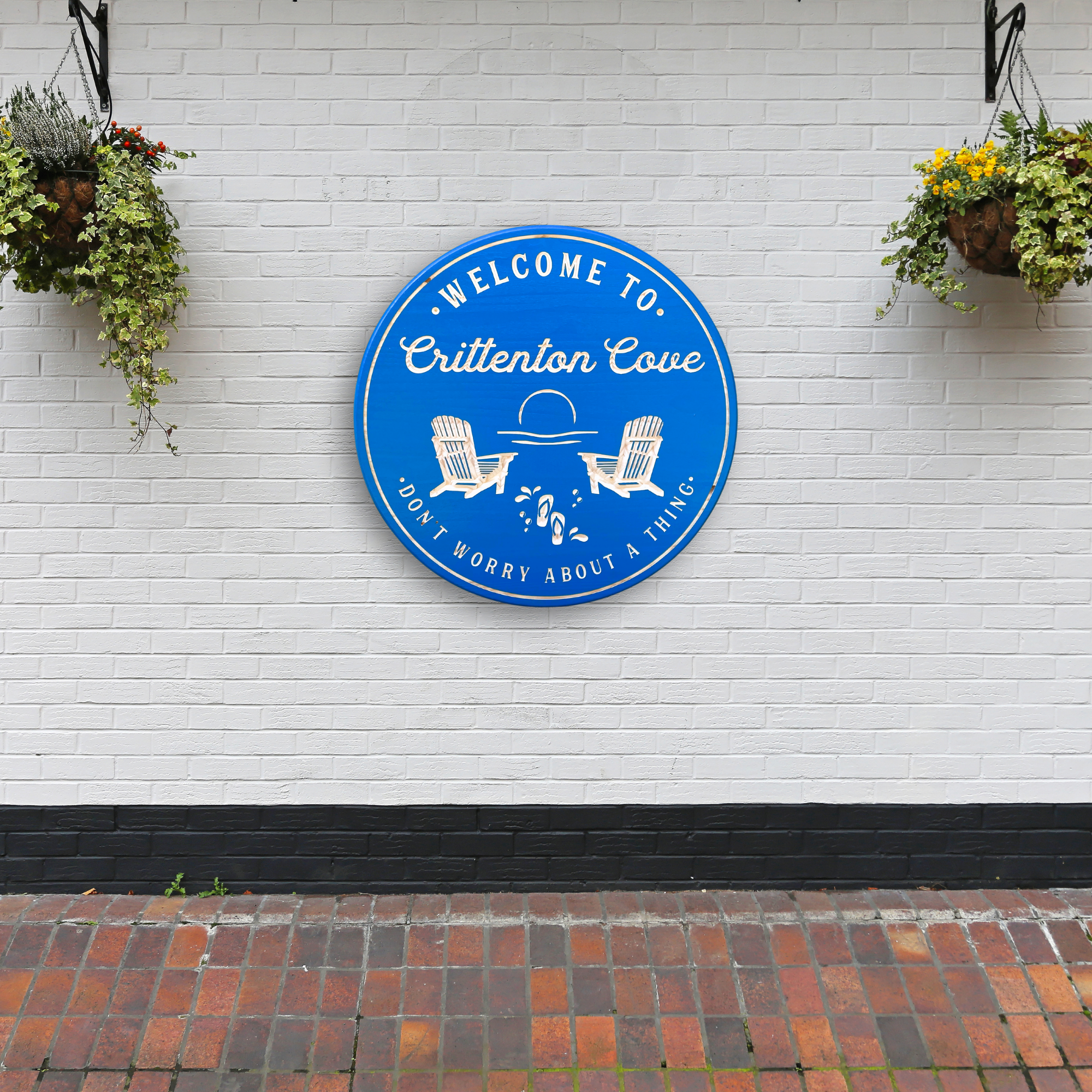 Beach Chairs with sunset and flipflops, Pool Sign, Customized carved wooden sign for home decor or gift.