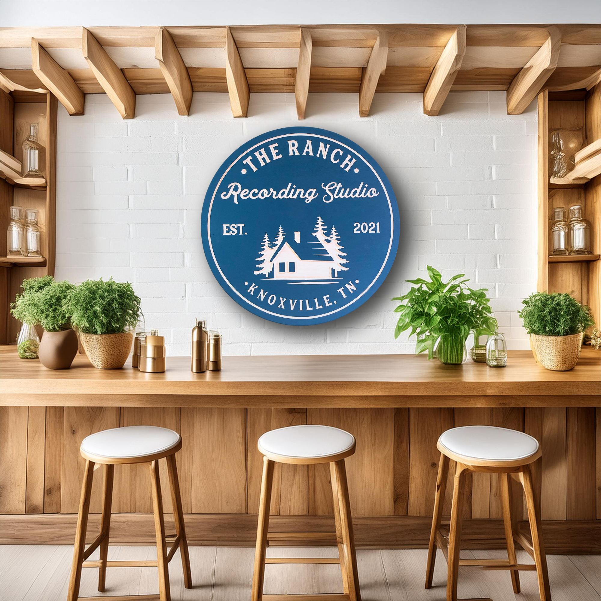 Cabin Camping Sign, Cabin in the Woods Sign - Customized carved wooden sign for home decor or gift.