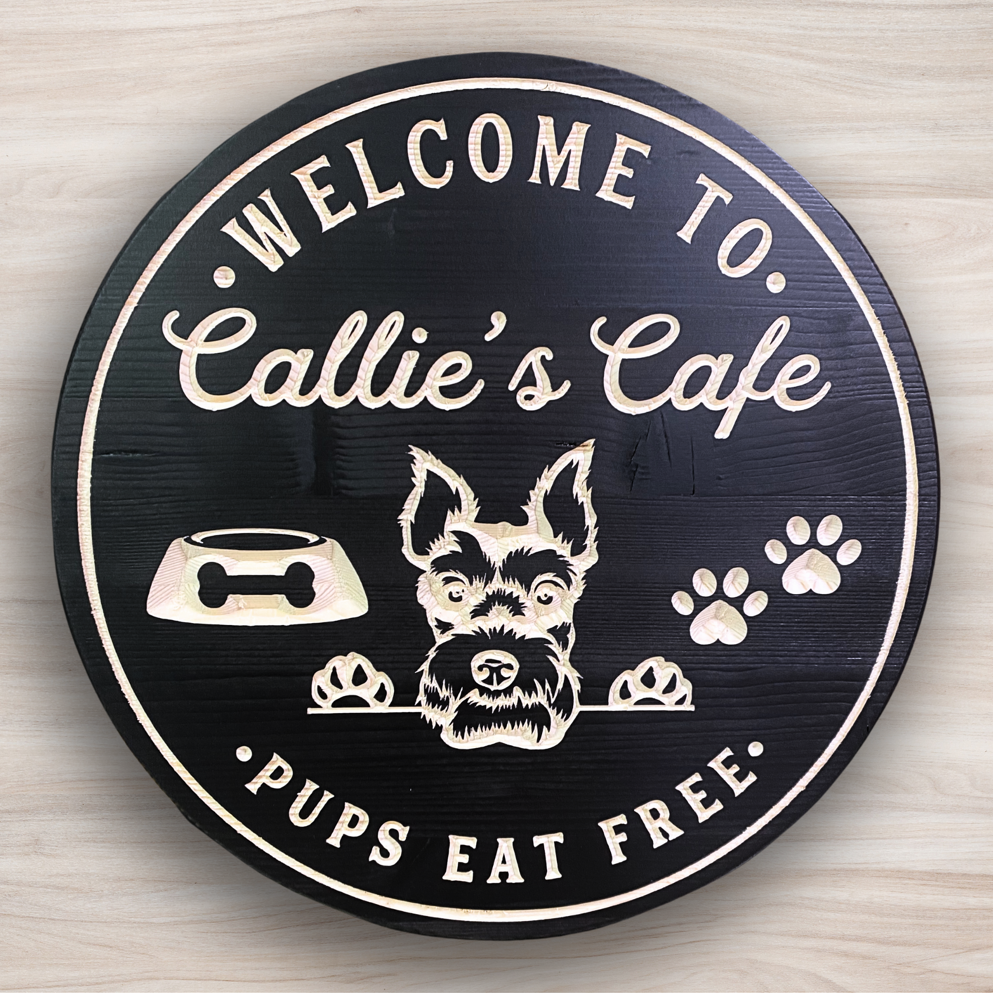 Choose Your Own Dog Sign - Dog Lovers Sign, Customized carved wooden sign for home decor or gift.