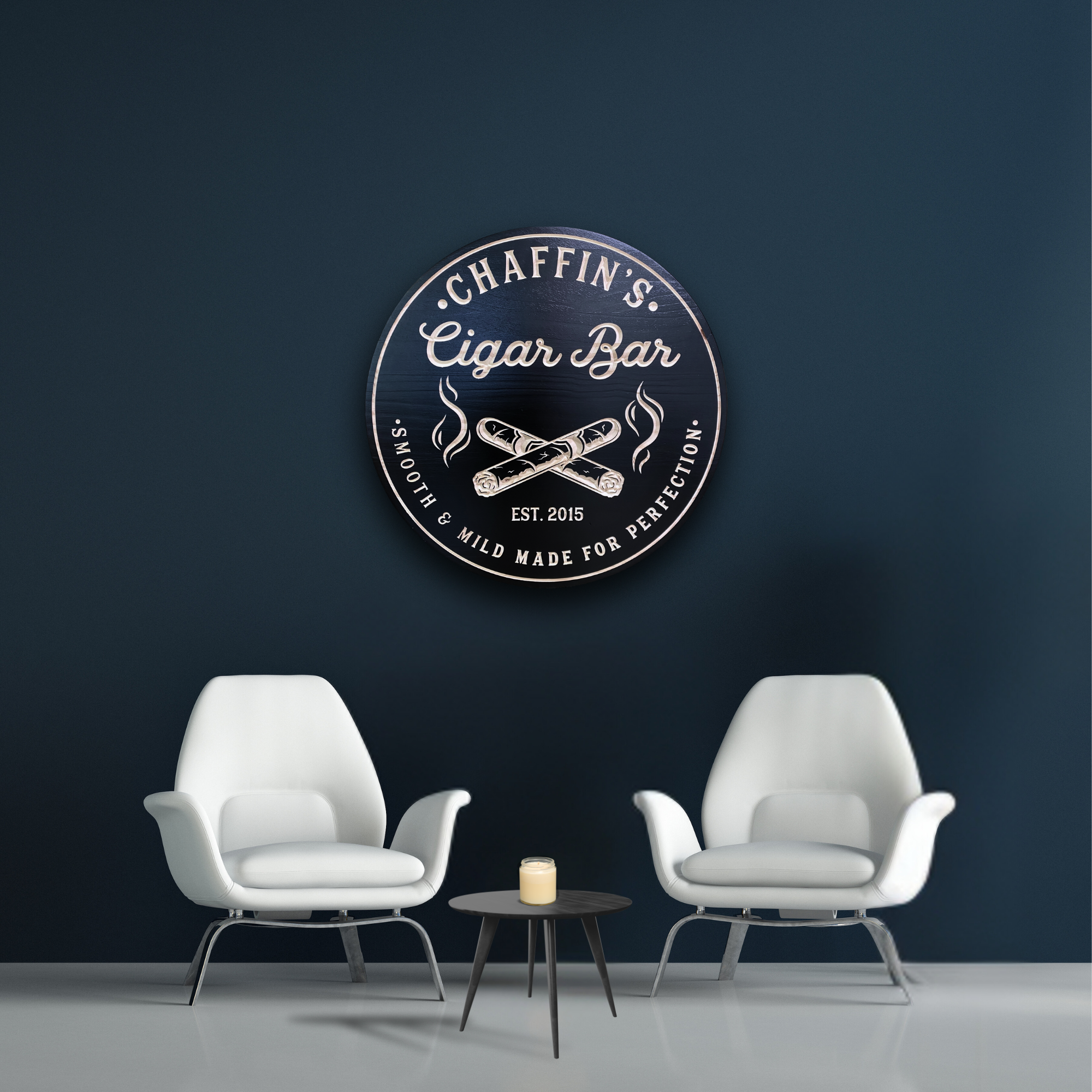Cigar Sign - Cigar Bar Sign - Customized carved wooden sign for home decor or gift.
