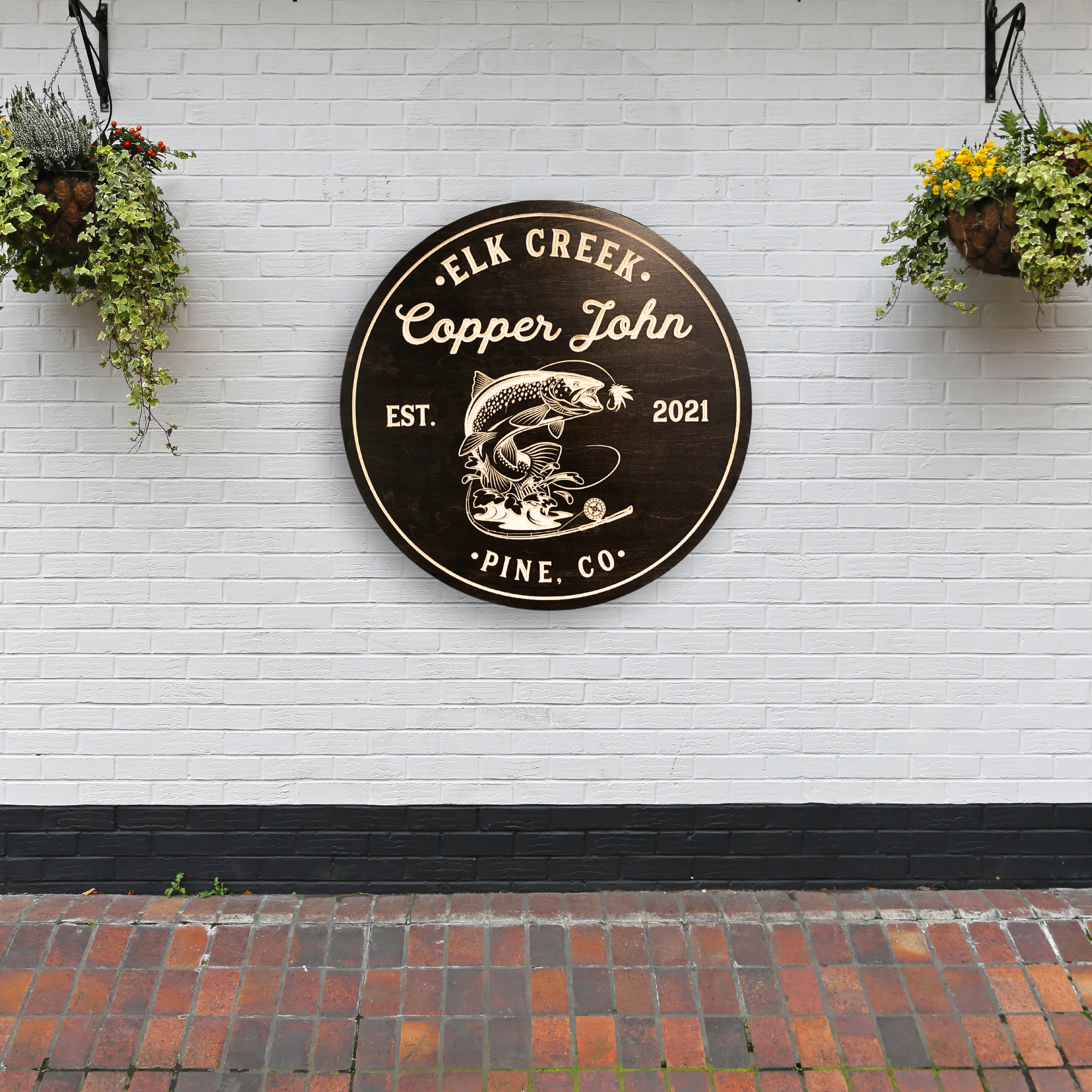 Fishing Sign - Bass Fishing Sign - Trout sign - Customized carved wooden sign for home decor or gift.