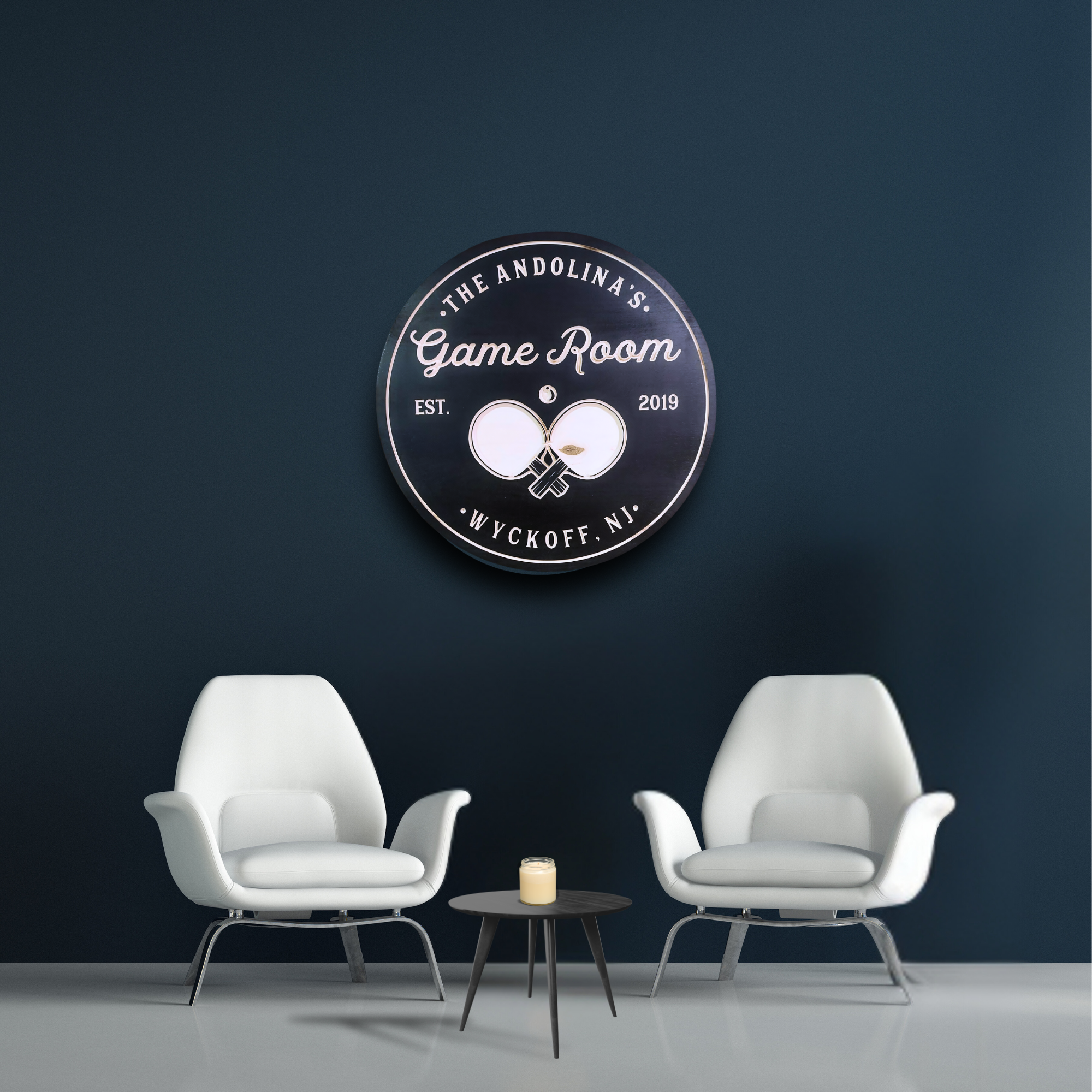 Ping Pong Sign - Game Room Sign -Table Tennis Sign - Customized carved wooden sign for home decor or gift.