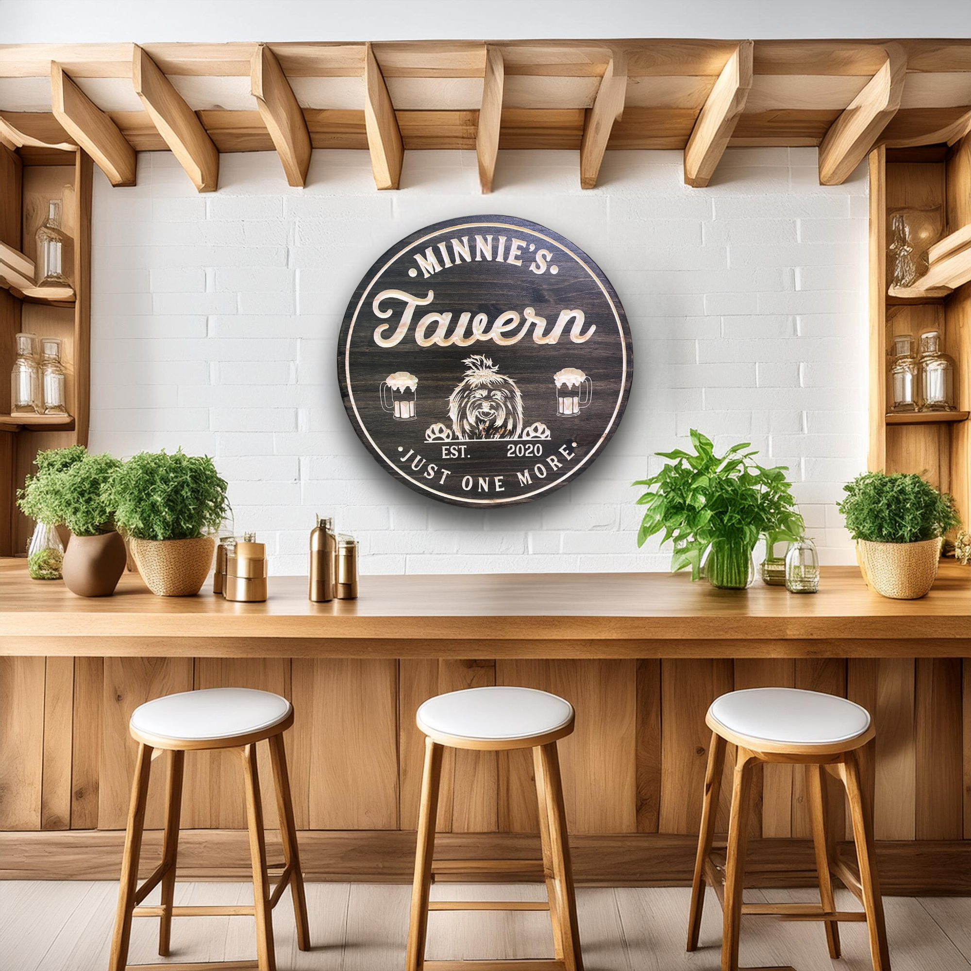 Choose Your Own Dog Sign - Dog Lovers Sign, Customized carved wooden sign for home decor or gift.