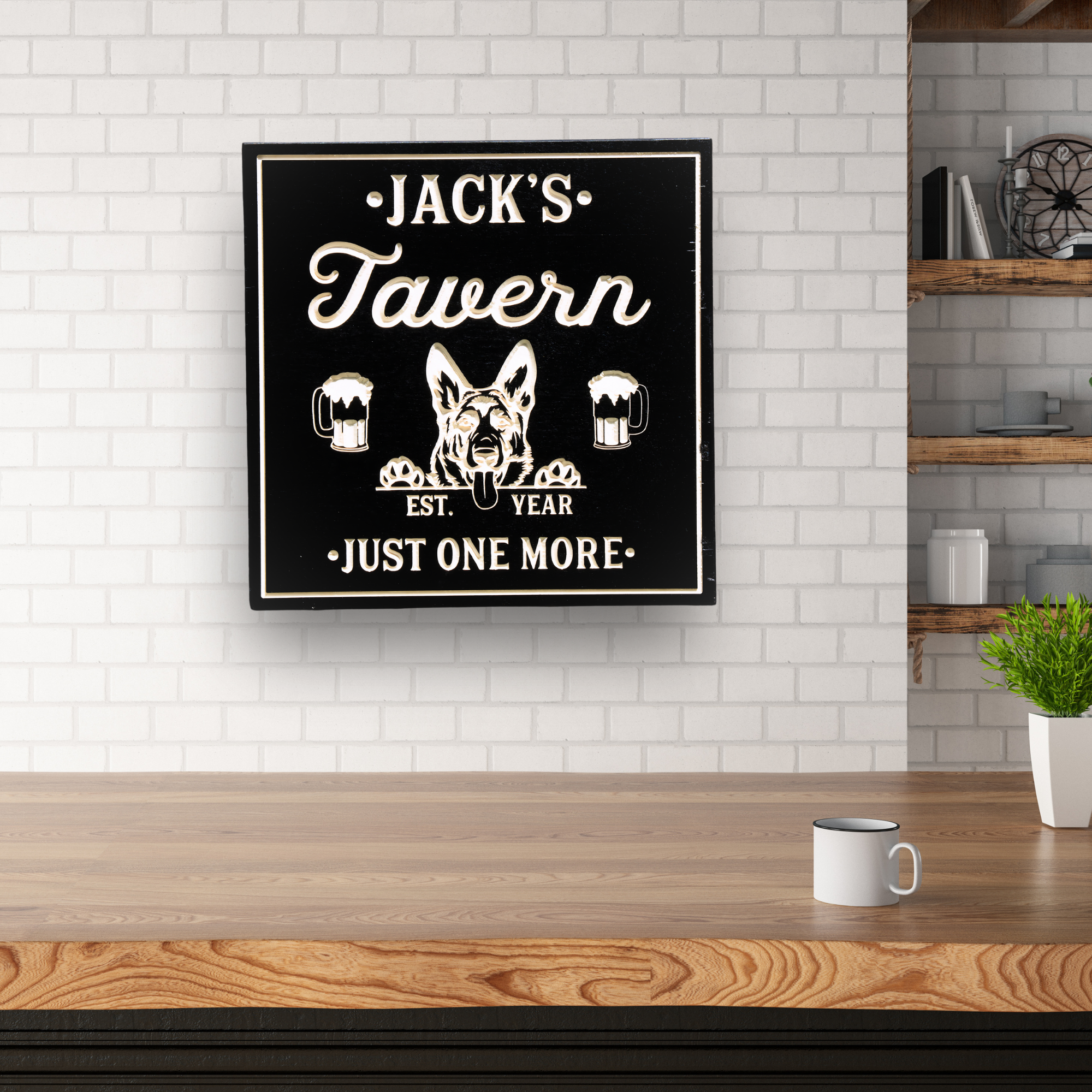 Choose Your Own Dog Sign - Dog Lovers Sign, Customized carved wooden sign for home decor or gift.