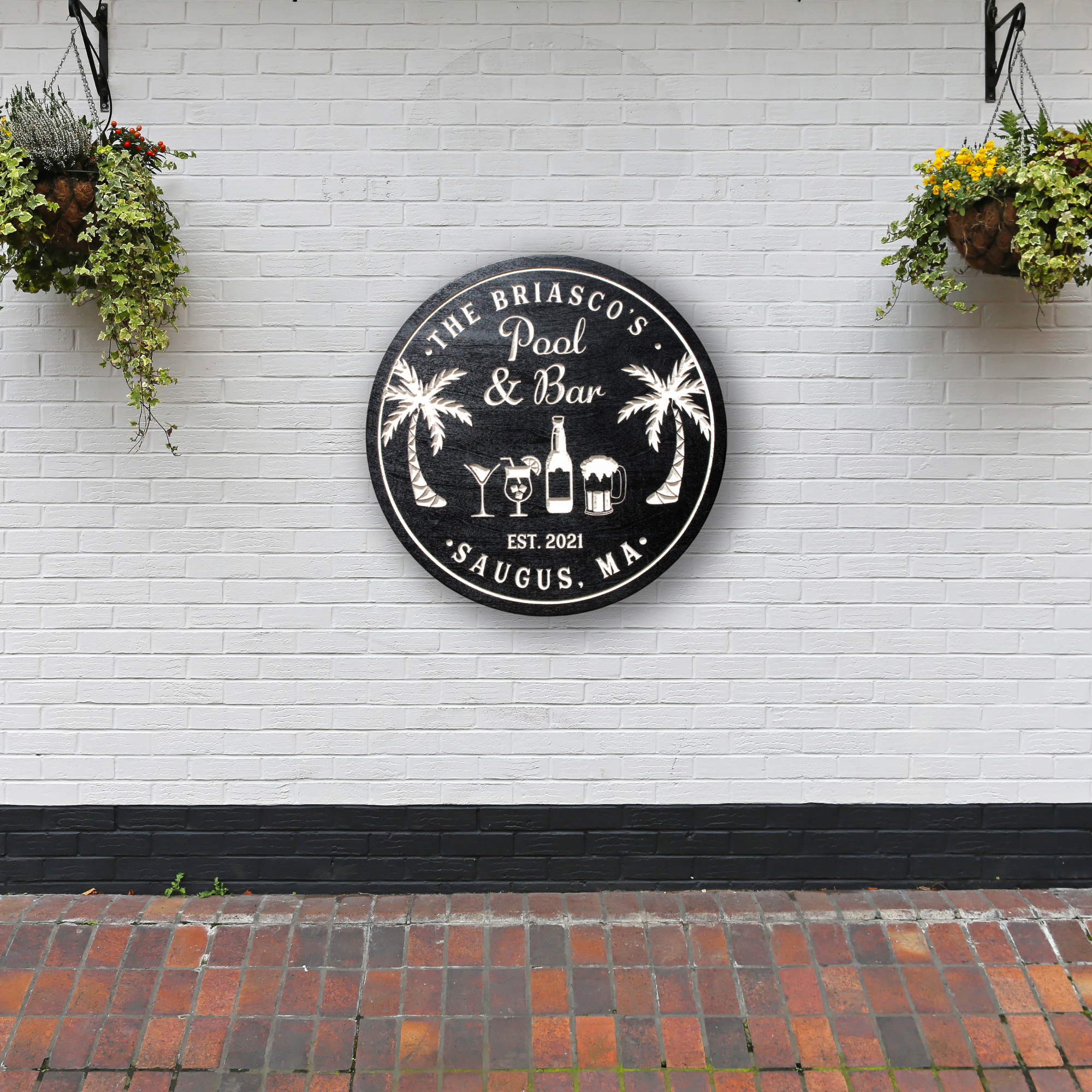 Pool Bar Sign - Pool Drinks Sign - Tiki Sign - Pool Bar - Tiki Bar - Customized carved wooden sign for home decor or gift.