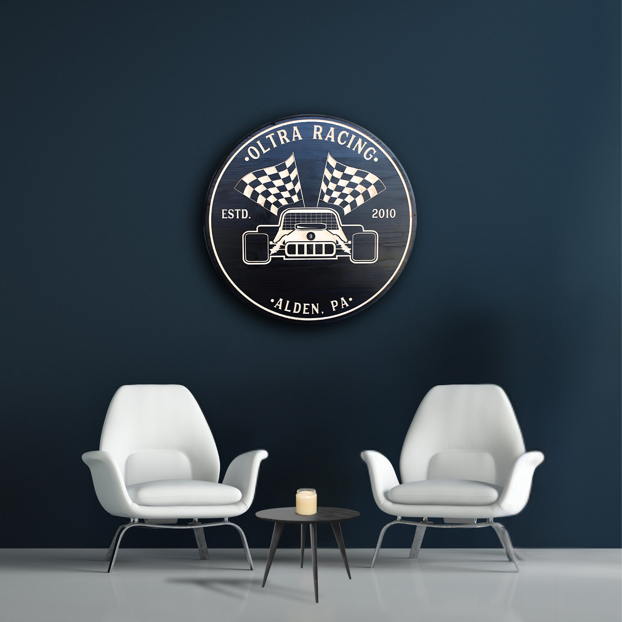 Racing Sign - Racecar Sign -Garage Sign - Customized carved wooden sign for home decor or gift.