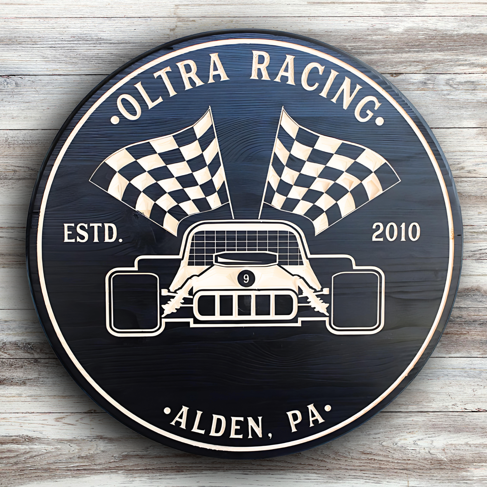 Racing Sign - Racecar Sign -Garage Sign - Customized carved wooden sign for home decor or gift.