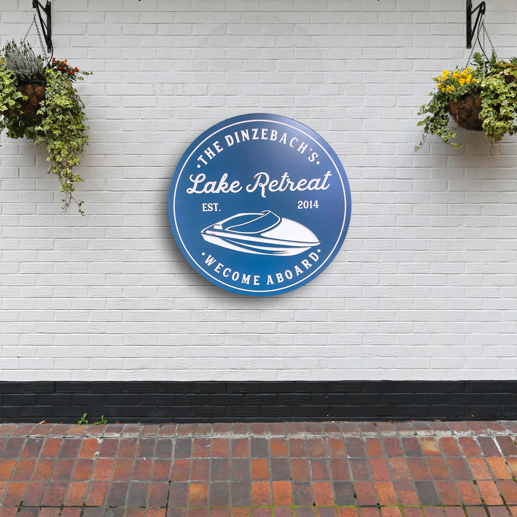 Speed Boat Sign - Boating Sign - Lake Sign - Customized carved wooden sign for home decor or gift.