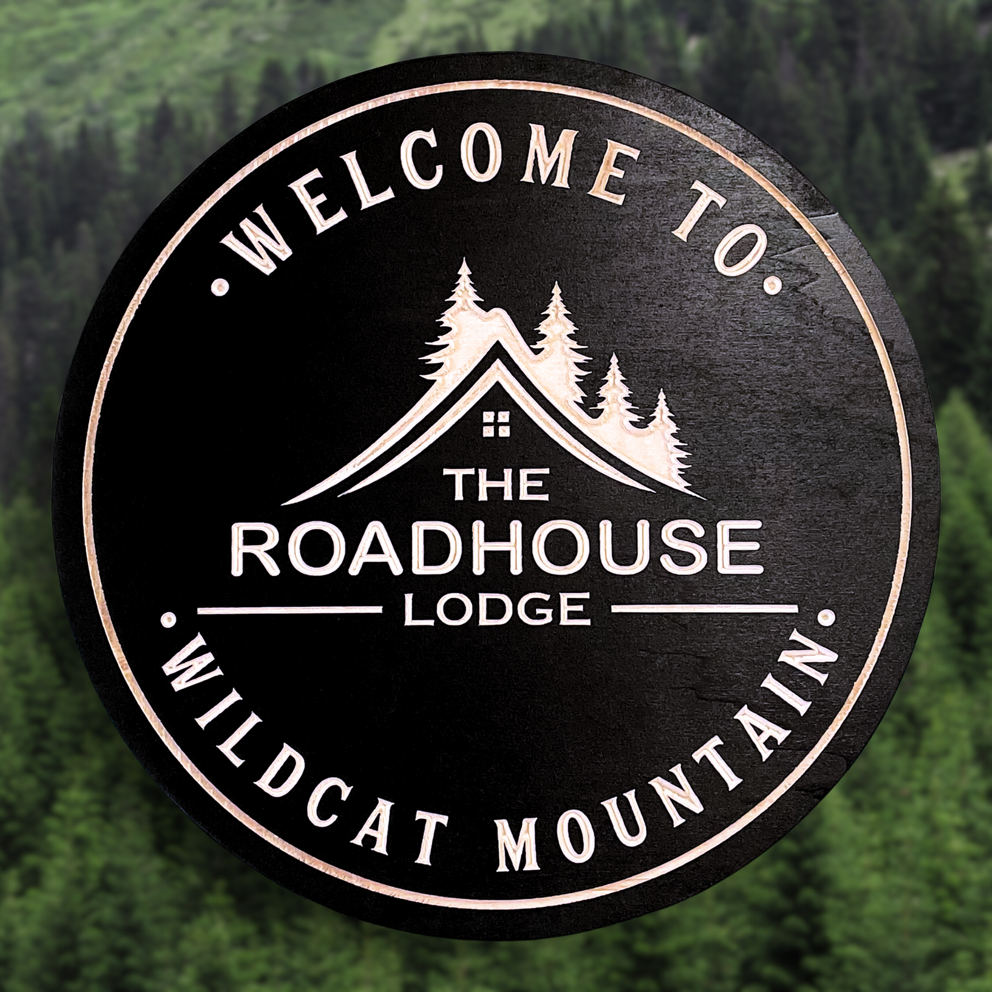 The Lodge Sign -Cabin Sign - Customized carved wooden sign for home decor or gift.